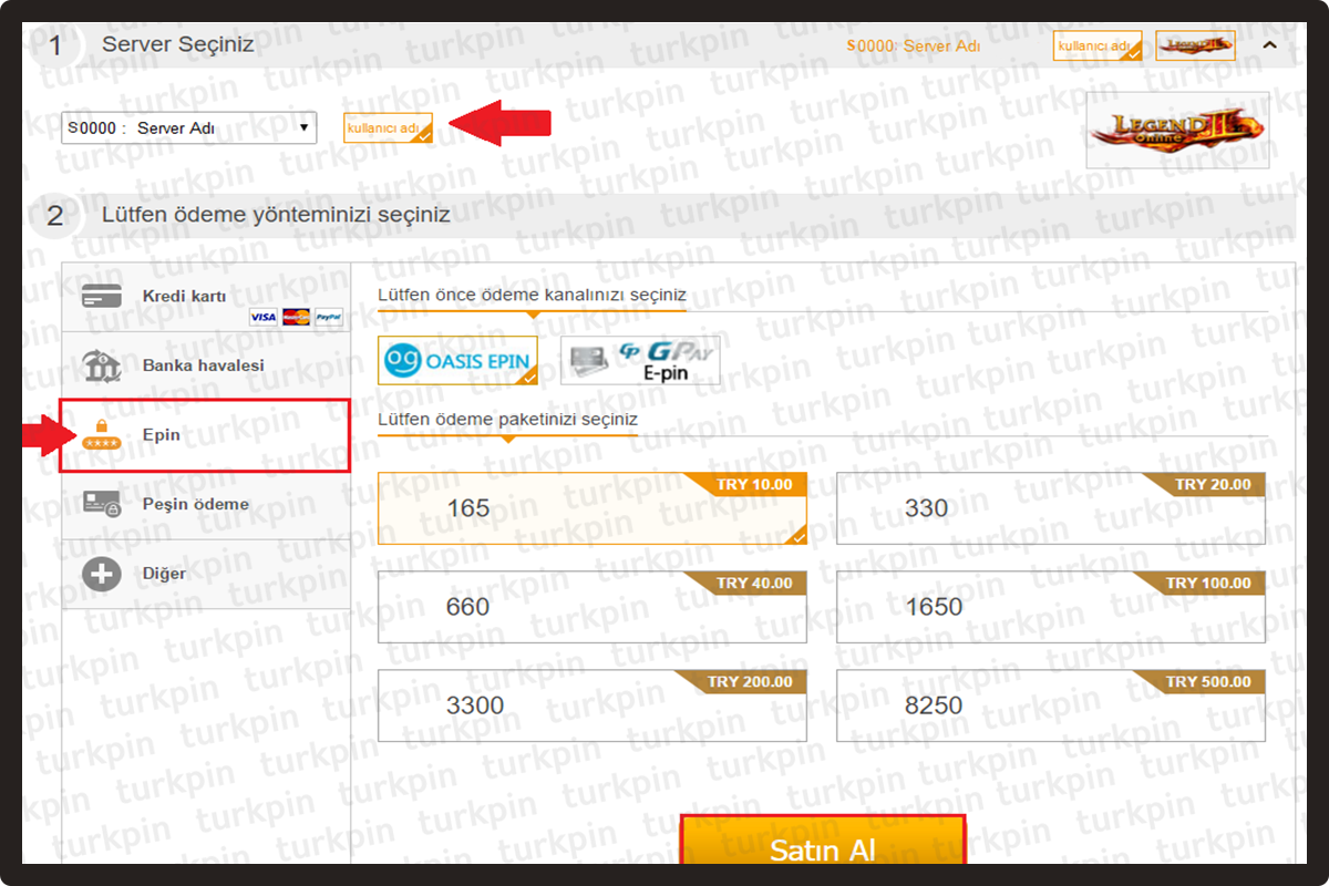 legend_online_server_secim
